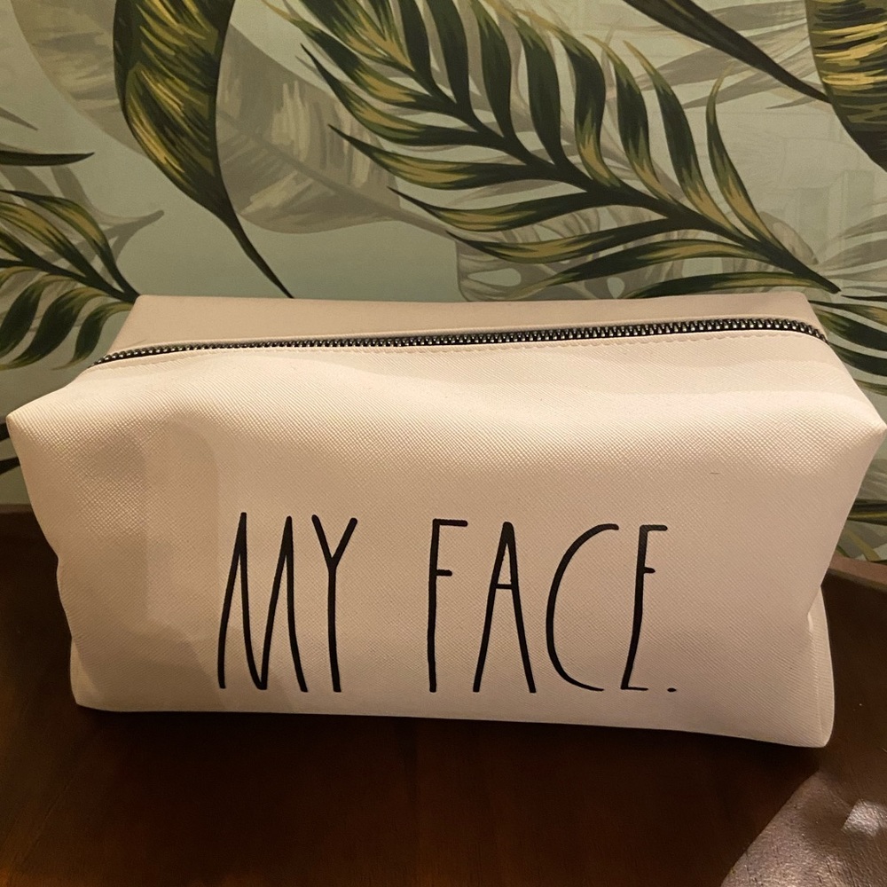 Rae Dunn Zippered Makeup Bag - Large “My Face”
